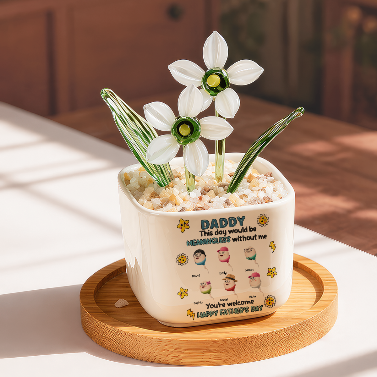 We Would Not Be Here Without You - Personalized Glass Everlasting Flowers