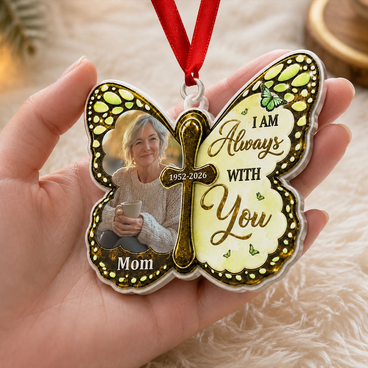 Forever Loved Never Forgotten - Real 3D Raised Ornament