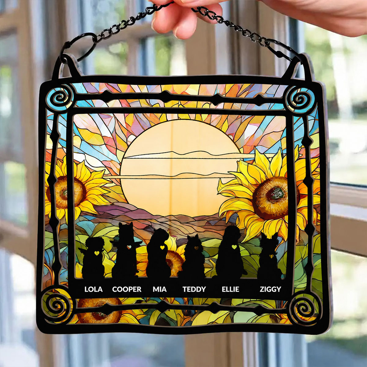 Pet Memorial My Hardest Goodbye - Personalized Window Hanging Suncatcher Ornament