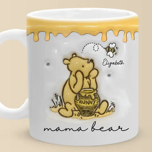 Mama Bear - Personalized 3D Inflated Effect Printed Mug - Gift For Mother