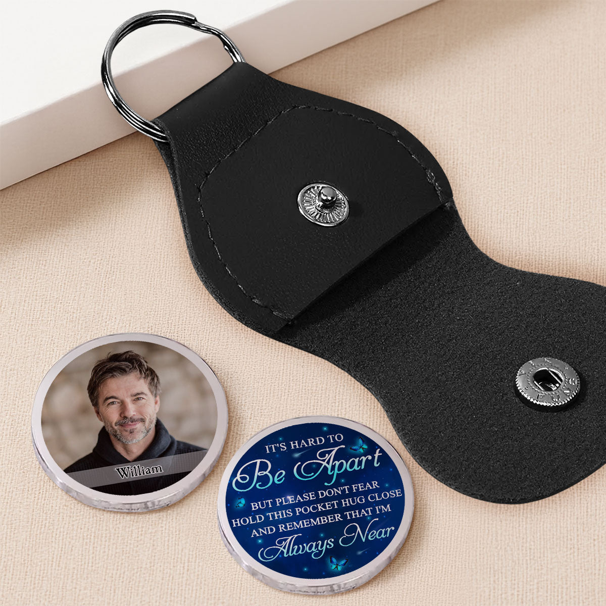 Hold This Pocket Hug Close And Remember That I'm Always Near - Personalized Pocket Hug - Memorial Gift