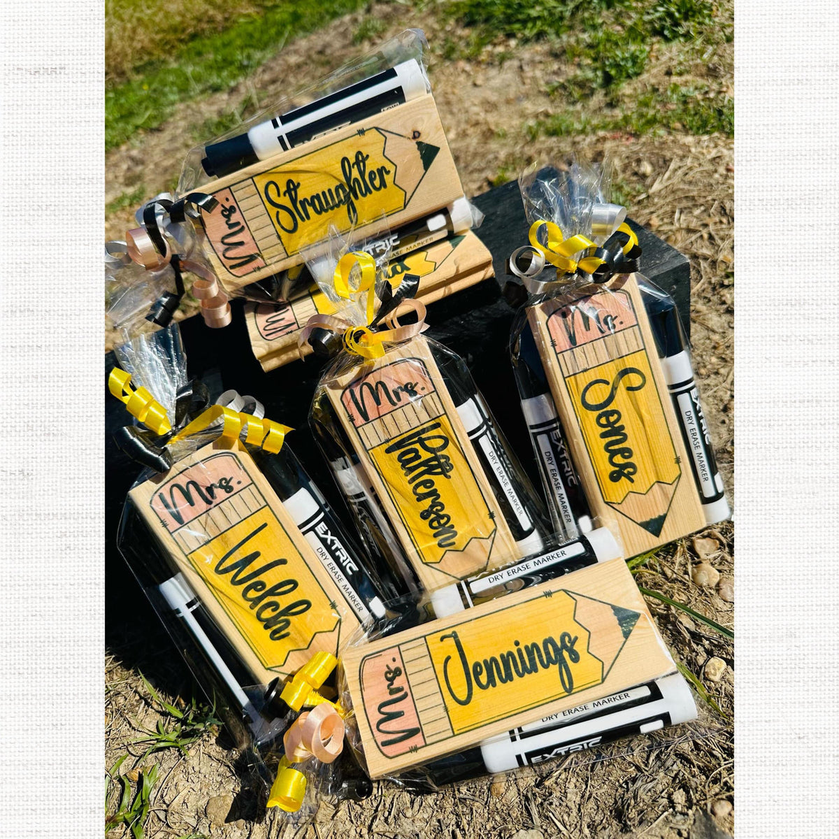 Personalized Teacher Whiteboard Eraser, Chalkboard Eraser, Teacher Appreciation Gift, Back to School Gift, End of School year Teacher Gift