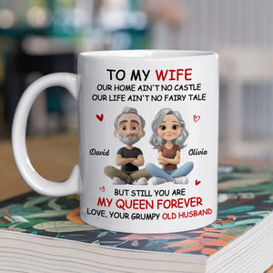 My Wife My Queen Forever - Personalized Mug - Valentine's Day Gift For Couple