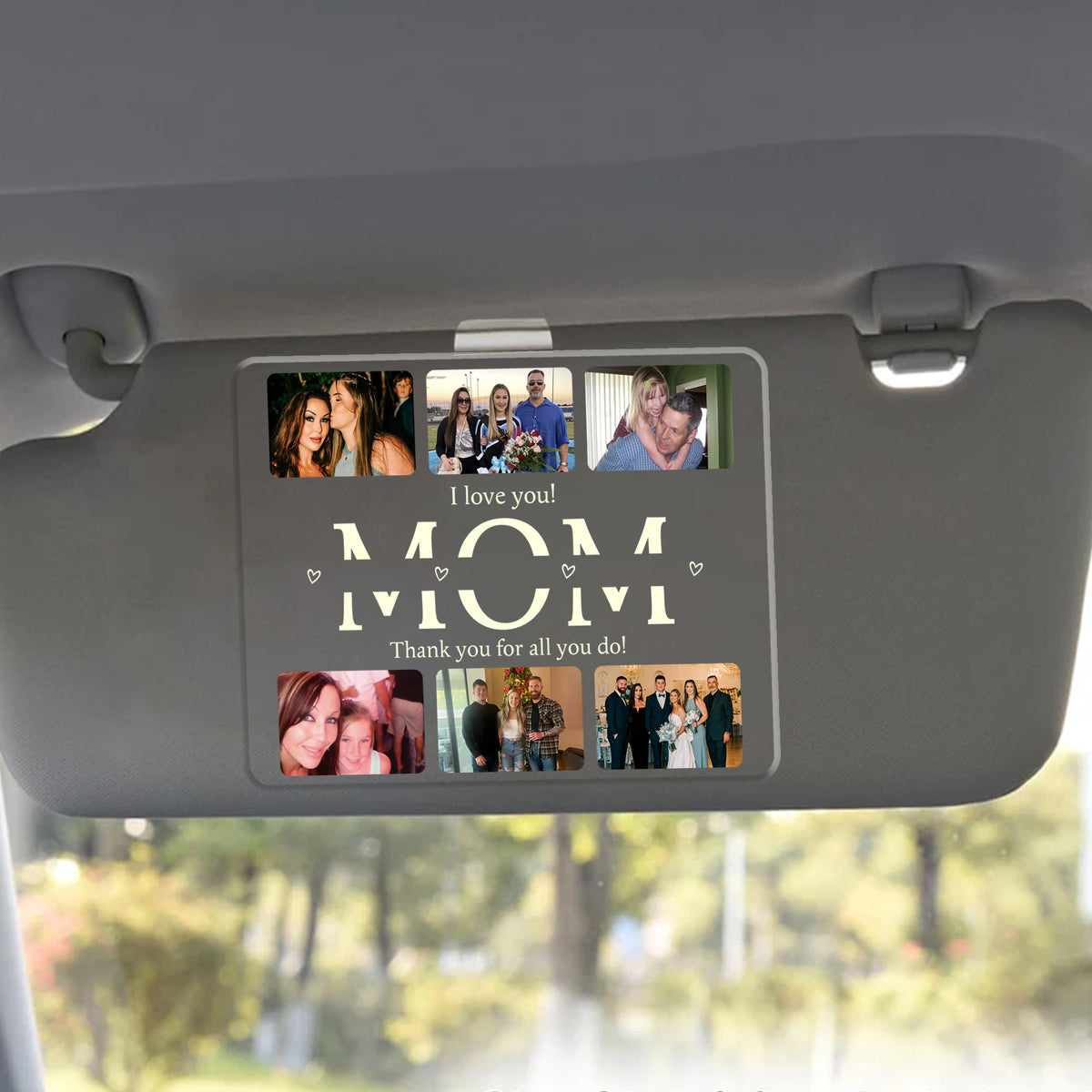 You're The Best Mom In The World Custom Photos - Personalized Car Visor Clip - Gift For Mother