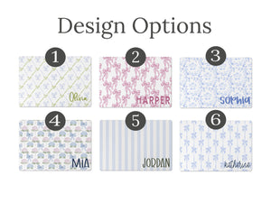 Custom Desk Pad, Coquette Personalized Desk, Grandmillennial Decor, Teacher Gift, Monogrammed Home Office, Dorm Room Decor, Gift Custom Office