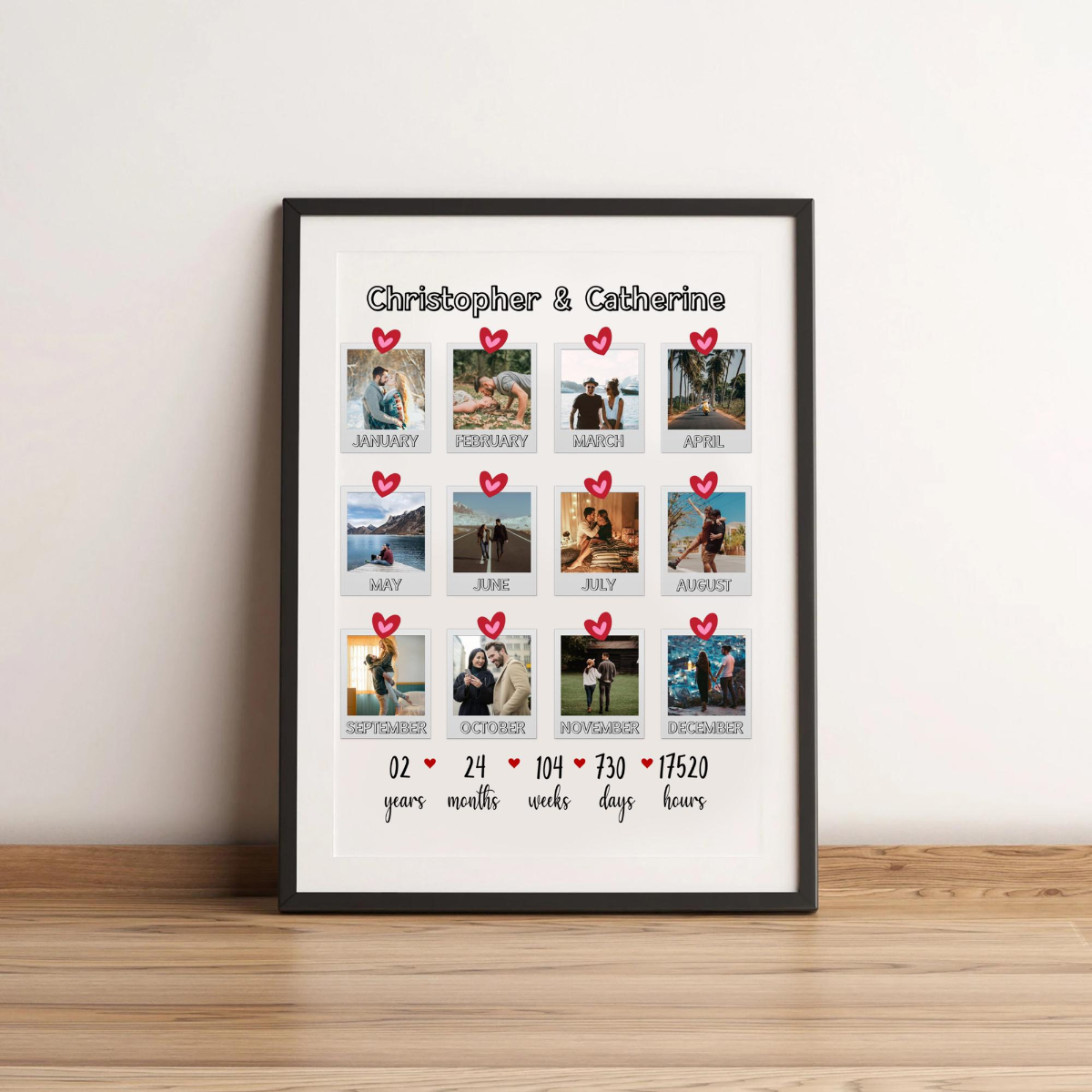 Second Anniversary Gifts, Second Wedding Anniversary, Second Year Wedding Anniversary Gift, 2nd Anniversary Gift, Dating Anniversary for Him