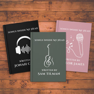 Personalized Songwriting Notebook, Gift for Songwriter, Lyric Journal for Musicians, Music Note Notebook, Music Lover Gift