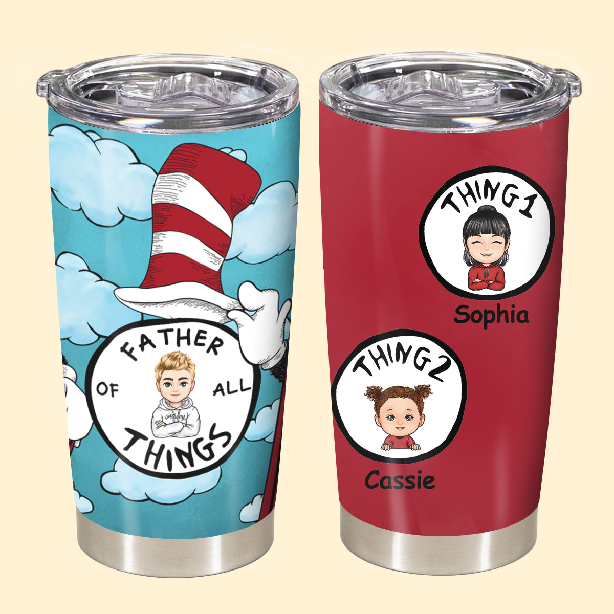 Father Of All Things V2 - Personalized Tumbler - Gift For Father