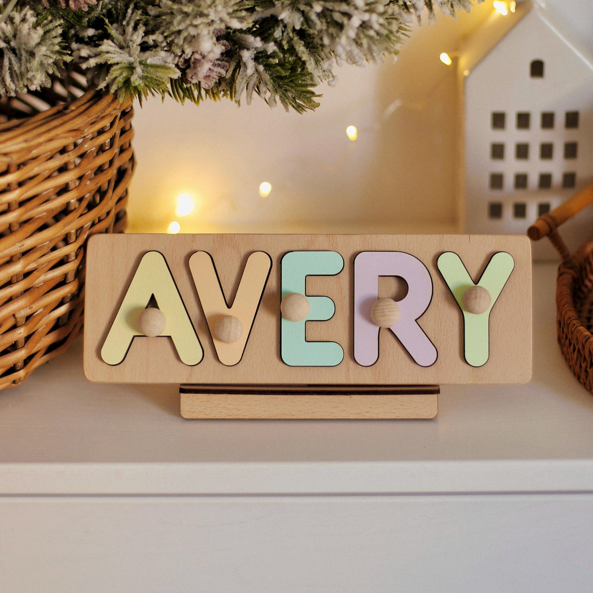 1st Birthday Gift Name Puzzle Baby 1st Easter Custom Baby Gift Personalized Puzzle for Kids First Birthday Gift Baby Boy Girl