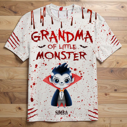 Little Monsters Spread Halloween Joy - Personalized 3D Apparel - Halloween Gift For Mom Grandma, Nana & Kids