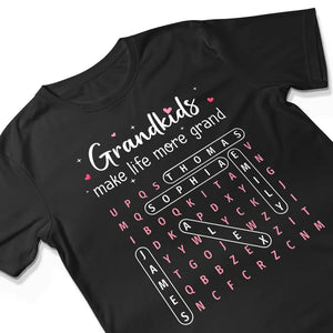 The Greatest Gift You Ever Know Word Search Puzzle Art - Personalized Shirt - Gift For Grandma