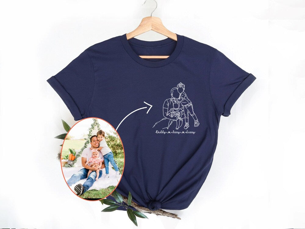Custom Portrait From Photo Shirt, Outline Picture Shirt, Custom Portrait Shirt, Hand Drawn Line Art Shirt, Dad Shirt, Dad Birthday Gift 2_d7e94a5b-b203-44e6-9793-d8f46e6e8d04.jpg?v=1713320582