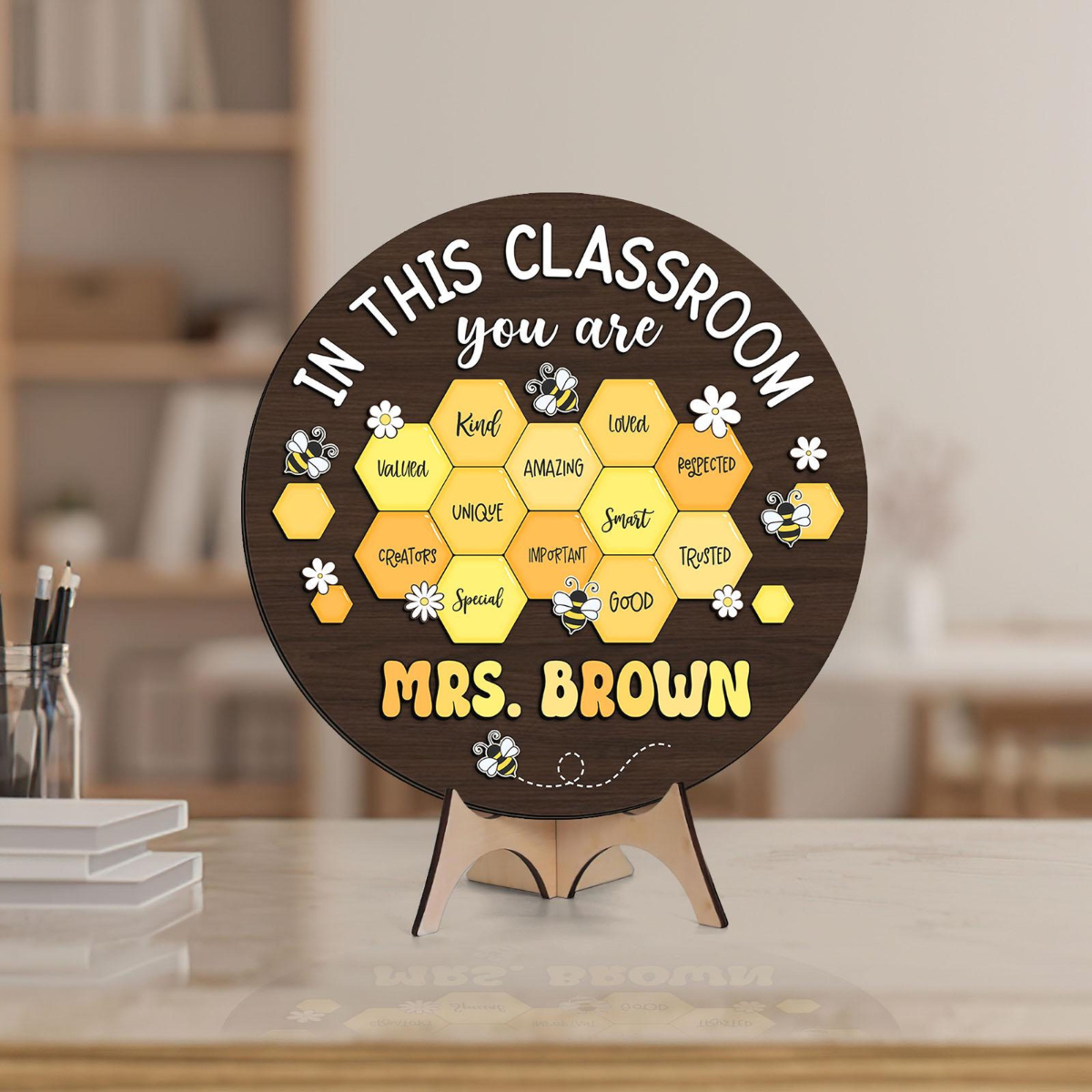 Personalized Teacher Gifts, Custom Teacher Name Sign, Teacher Appreciation Gifts, Thank You Gift For Teacher