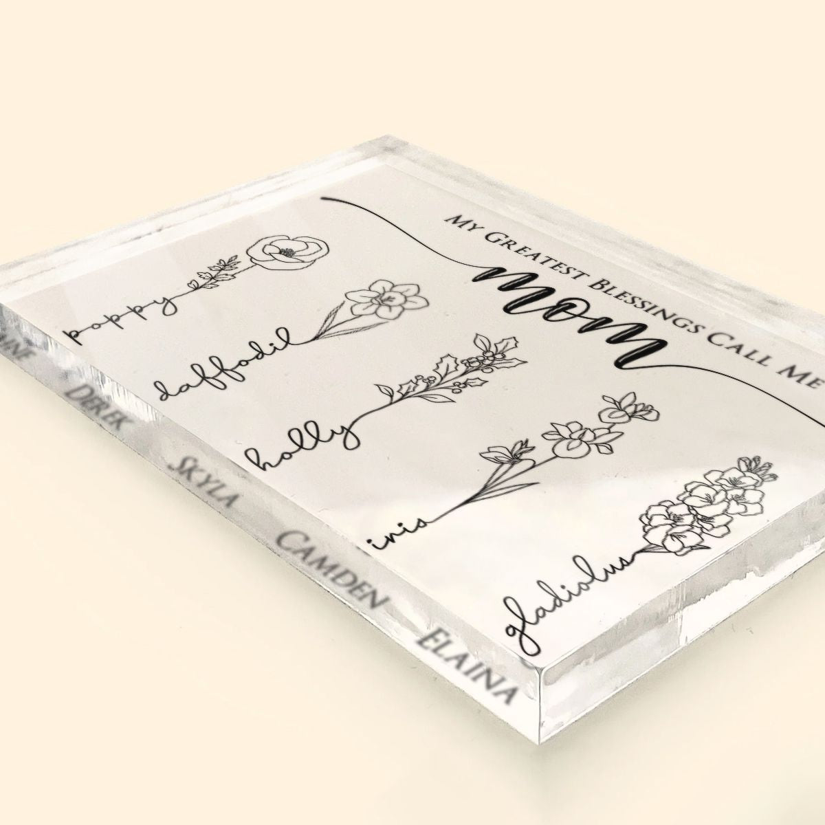 My Greatest Blessings Are Kids - Personalized Acrylic Plaque - Gift For Mom, Mother's Day, Birthday Gift