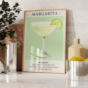 Trendy Cocktail Drink Art, Wal Decor Poster Canvas, Wedding Party Signature Drink Sign, Bar Wall Decor, Minimalist Elegant Sophisticated Retro Art Piece