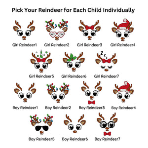 Christmas Grandmother Nana TShirt Sweatshirt Custom Kids Grandchildren Names Shirt Grandma Personalized Nana's Little Reindeers Mimi Nana