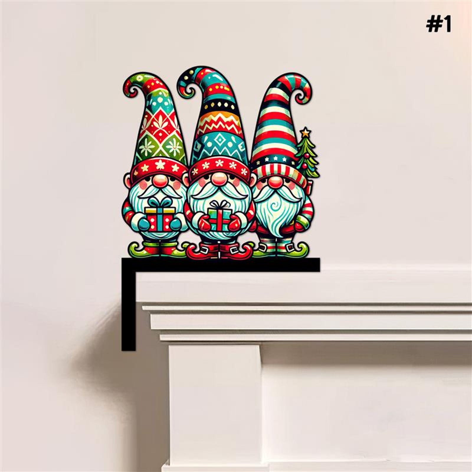 Custom Christmas Theme Metal Sign, Thanksgiving Sign, Xmas Decor, New Year Gift, Santa, Gnome, Reindeer, Unique Gift, Color Sign, Wall Decor