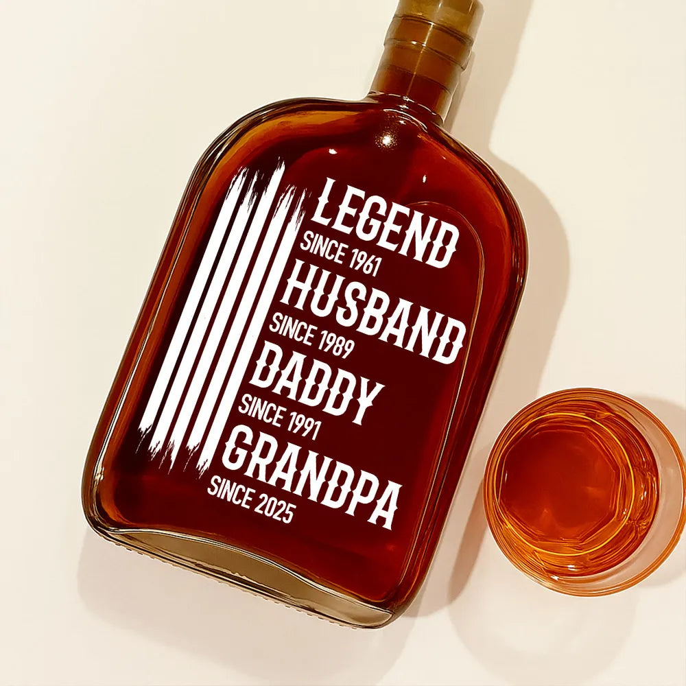 The Original American Legend - Personalized Whiskey Bottle - Gift For Grandpa, Daddy, Father's Day Gift