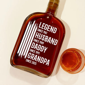 The Original American Legend - Personalized Whiskey Bottle - Gift For Grandpa, Daddy, Father's Day Gift