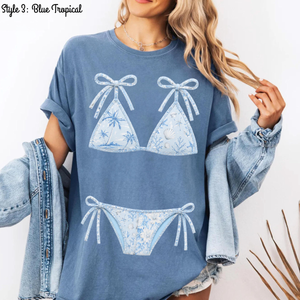 Trendy Beach Bikini Comfort Colors Shirt, Leopard Lake Girl Shirt, Cute Beach Vacation 2026 Shirt