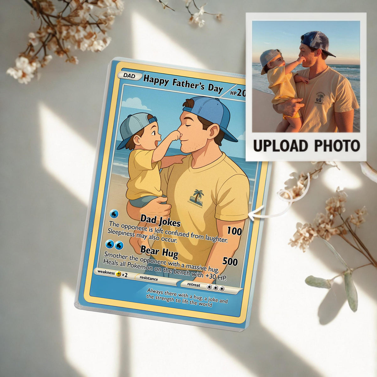 Personalized Father's Day Card Acrylic Block Plaque, Father's Day Gift from Daughter Son, Husband Card, Gift For Dad, Father's Day Gifts