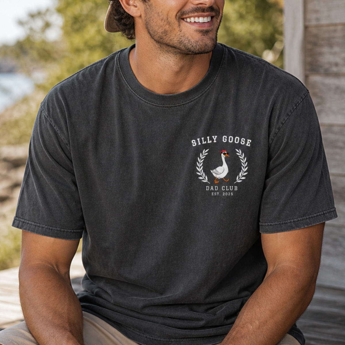 Funny Dad Goose Shirt, New Dad Gift, Goose Dad Tee, Baby Announcement Shirt, Fatherhood Gift For Dad, Matching Family Tee
