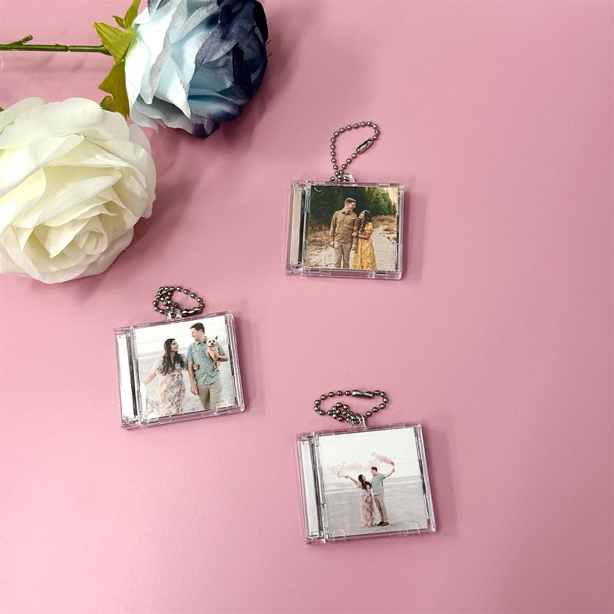 NFC Custom Mini Album CD Keychain, Personalized Music Gift, Music Lover Keychain CD Album