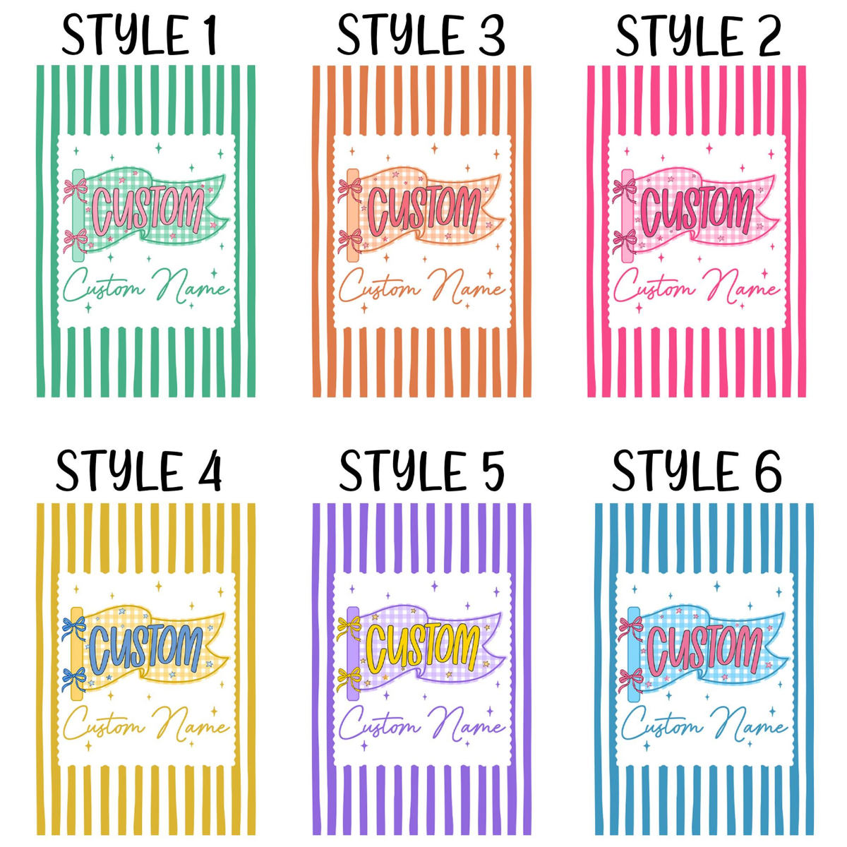 Custom Teacher Pennants Flag Teacher Clipboard: Striped Acrylic Clipboard With Teacher Name, Back to School Gifts, Teacher Appreciation Gift