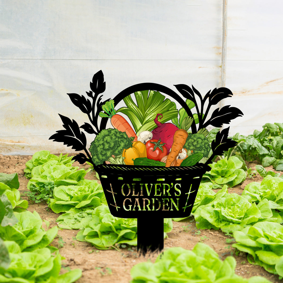 Custom Vegetables Garden Sign, Vegetables Garden Stake, Metal Yard Art, Vegetable Plot Markers, Gardener Gift, Garden Decor, Mother's Day