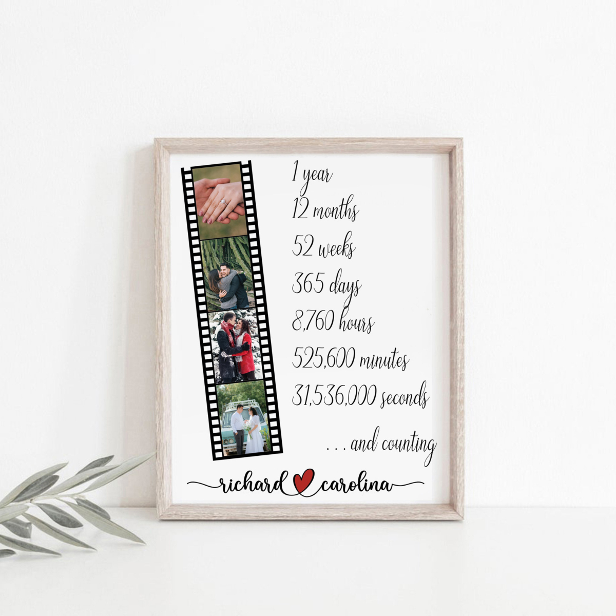 1 Year Anniversary Gift, One Year Anniversary, 1 Year Wedding Anniversary Gifts, First Anniversary, Boyfriend Gift, Anniversary Gift