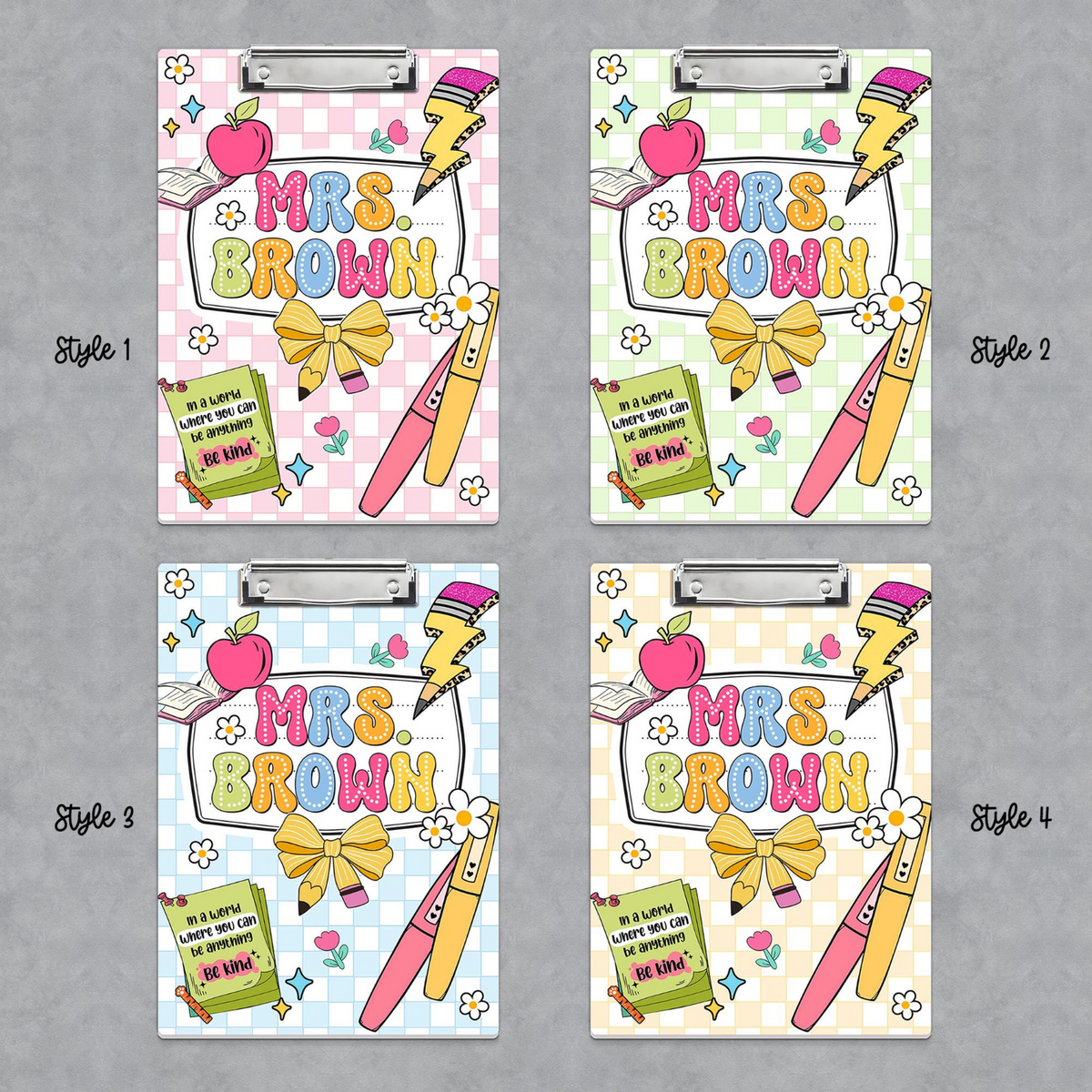 Custom Teacher Clipboard With Name, Personalized Teacher Gifts, Back To School Gift, Thank You Gift for Teacher, Teacher Appreciation Gift