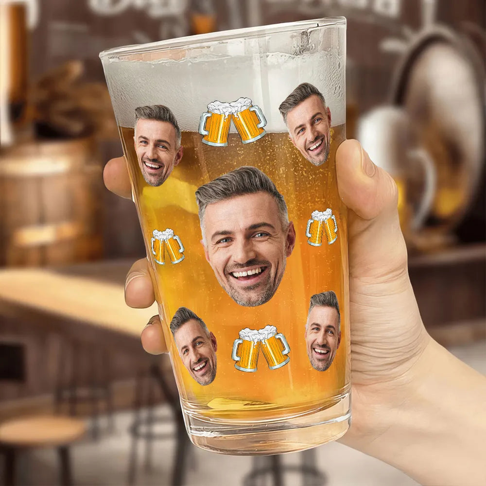 A Cold One For The Old One - Personalized Beer Glass - Birthday Party Gift