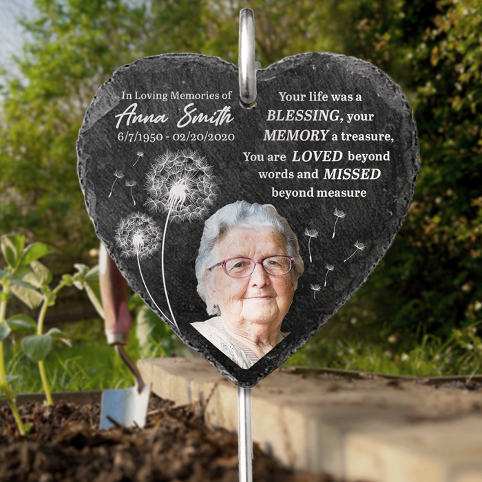 You Are Loved And Missed Beyond Measure Memorial Photo - Personalized Garden Stake - Memorial Gift