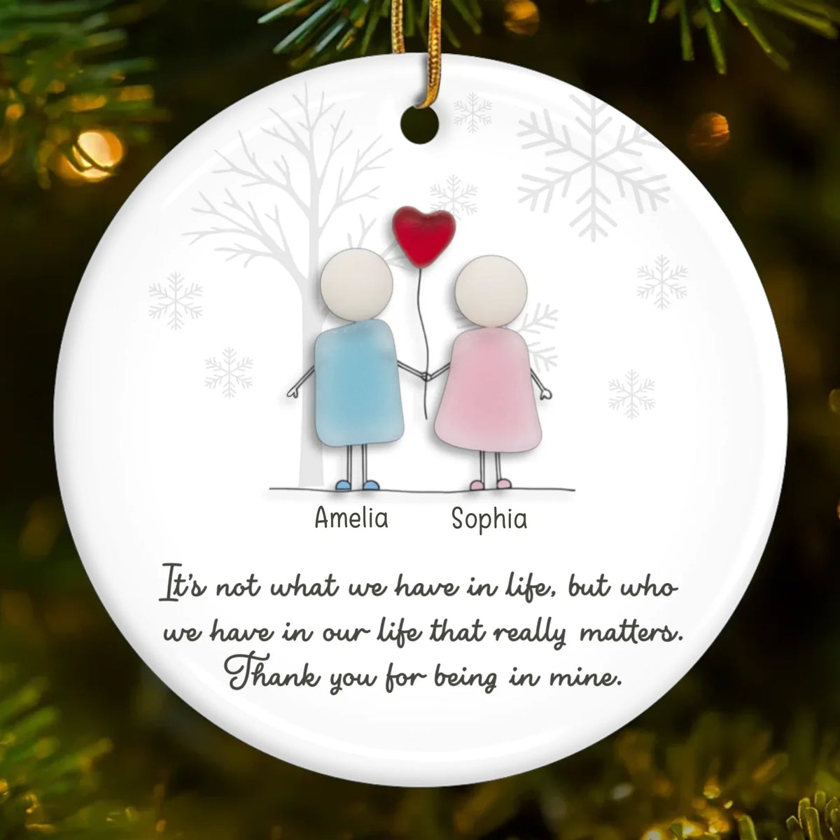 You Tide Of Our Friendship - Personalized Ornament - Christmas Gift For Friends, Besties