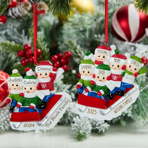 Personalized Family Ornament 2025, Family Keepsake Ornament, Tree Family Christmas Ornament, Family Christmas Gift, Family Holiday Gift