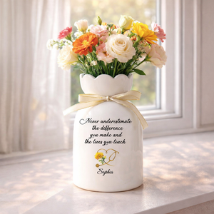 Custom Nurse Ceramic Vase, Nurse Graduation Gift, Custom Name Nurse Stethoscope Floral Heart Flower Vase, Nurse Appreciation Gifts, Nurse Gift