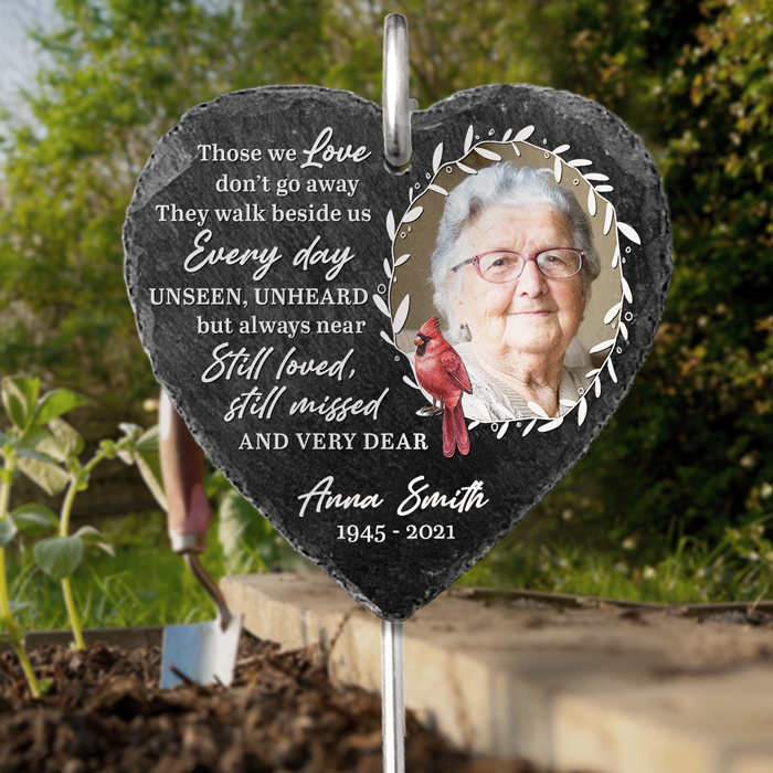 Still Loved, Still Missed And Very Dear Memorial Photo - Personalized Garden Stake - Memorial Gift