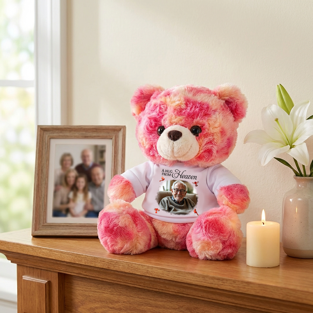 Memorial Cardinal Your Wings Were Ready Teddy Bear - Memorial Gift - Personalized Plush Bear