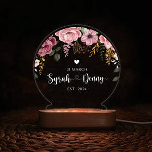 Personalized Night Light for Anniversary Gift - Custom Romantic LED Lamp with Photo & Message - Perfect Gift for Valentine s Day, Wedding