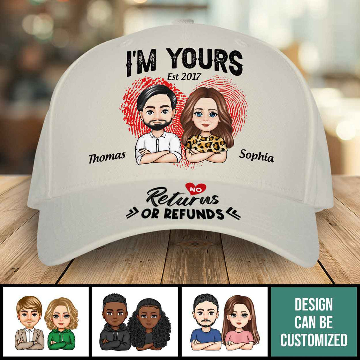 I'm Yours,No Returns Or Refunds - Personalized Classic Cap - Gift For Couple, Wife, Husband
