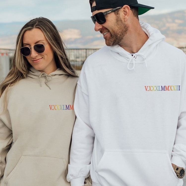 Custom Rainbow Roman Numerals - Personalized Embroidered Apparel - Gift For Couple 2_8e049898-5246-4d0d-88e3-328fd1583342.png?v=1712655760