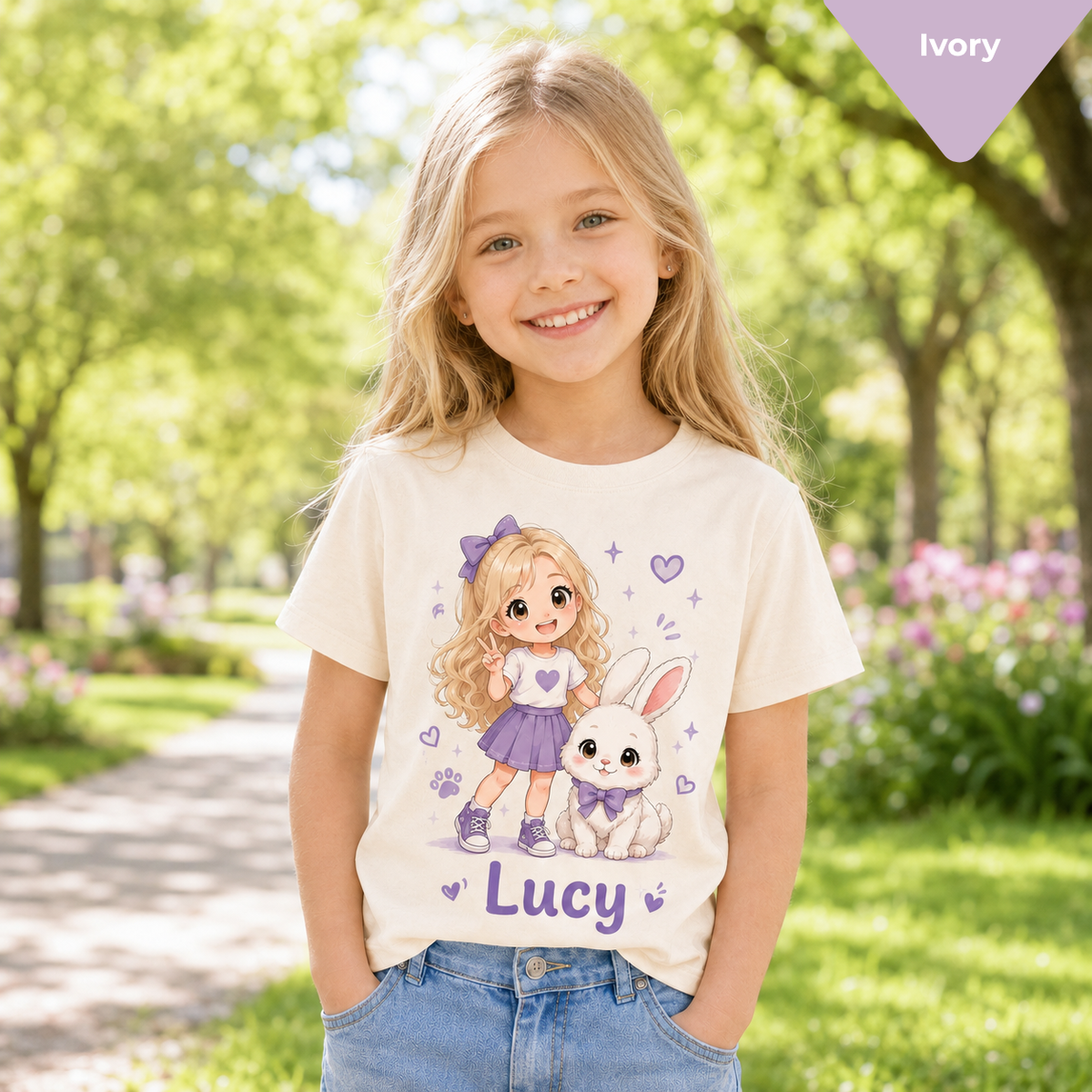 Custom Anime Kids T-Shirt with Pet, Personalized Photo Anime Shirt for Boys & Girls, Add Name, Cute Anime Character Gift for Kids