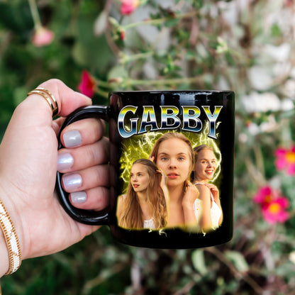 90s Vintage Bootleg Custom Your Own Bootleg Vintage Retro Mug, Custom Your Photo, Vintage 90's Mug