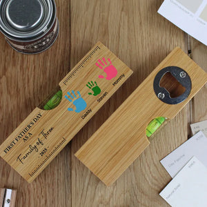 Father's Day As A Family - Personalized Bottle Opener - Gift For Dad, Father's Day, Birthday Gift