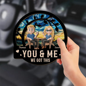 You And Me Got This - Personalized Car Visor Clip - Valentine's Day Gift For Couple