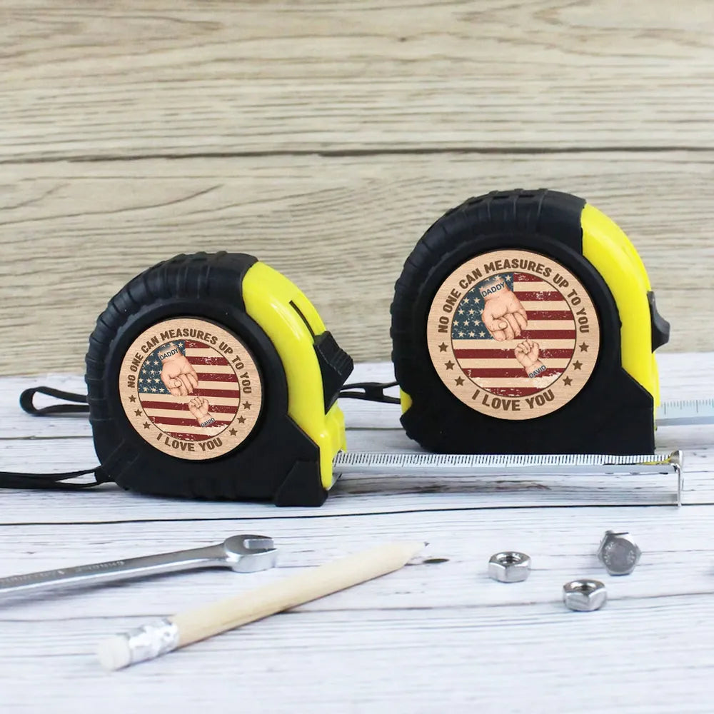 American Dad No One Can Measure Up To You - Personalized Tape Measure - Father's Day, Birthday Gift For Dad, Grandpa
