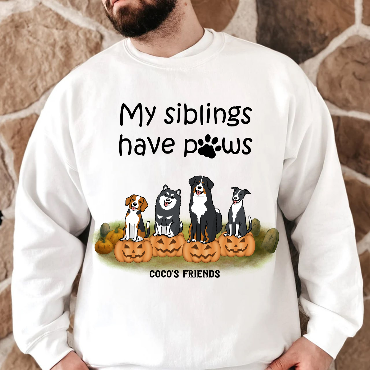 Warning This Area Is Controlled By Dog Personalized Sweatshirt Dog Lovers Sweatshirt Halloween Gift For Dog Lovers