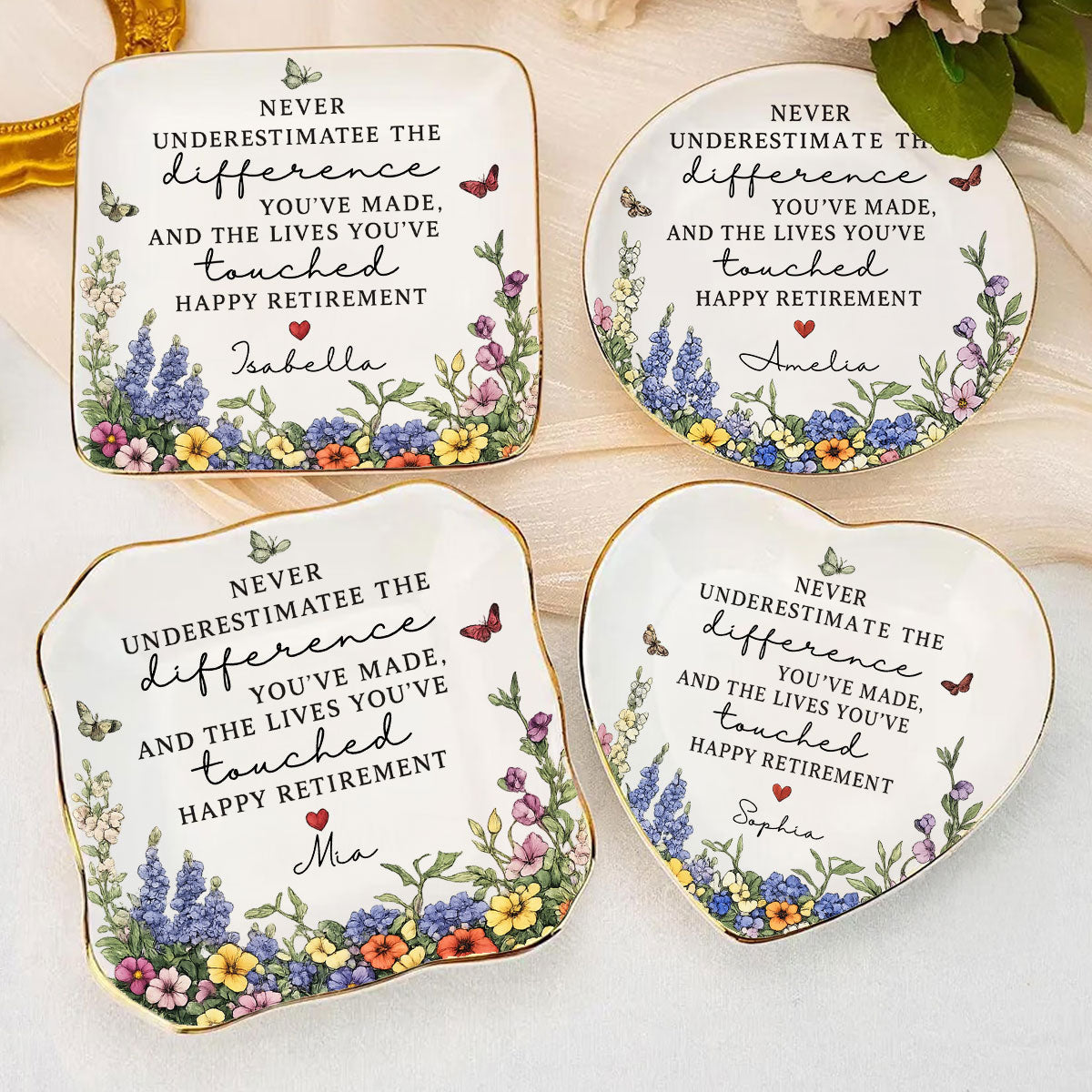 Never Underestimate The Difference You've Made - Personalized Ring Dish