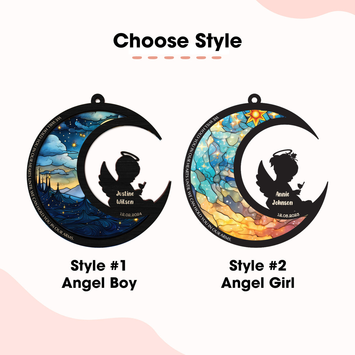 Loss Of Gift Angel Baby - Personalized Suncatcher Ornament - Memorial Gift