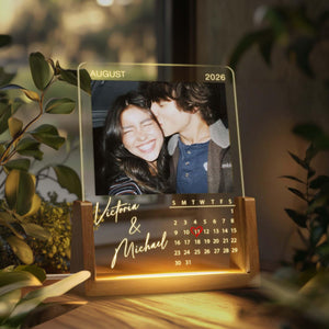 Personalized Couples Gift, Custom Photo Family Light Lamp, Engagement Gift for Her/Him